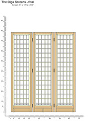 A representation of what the final screens inside the new 2 x 4 frame